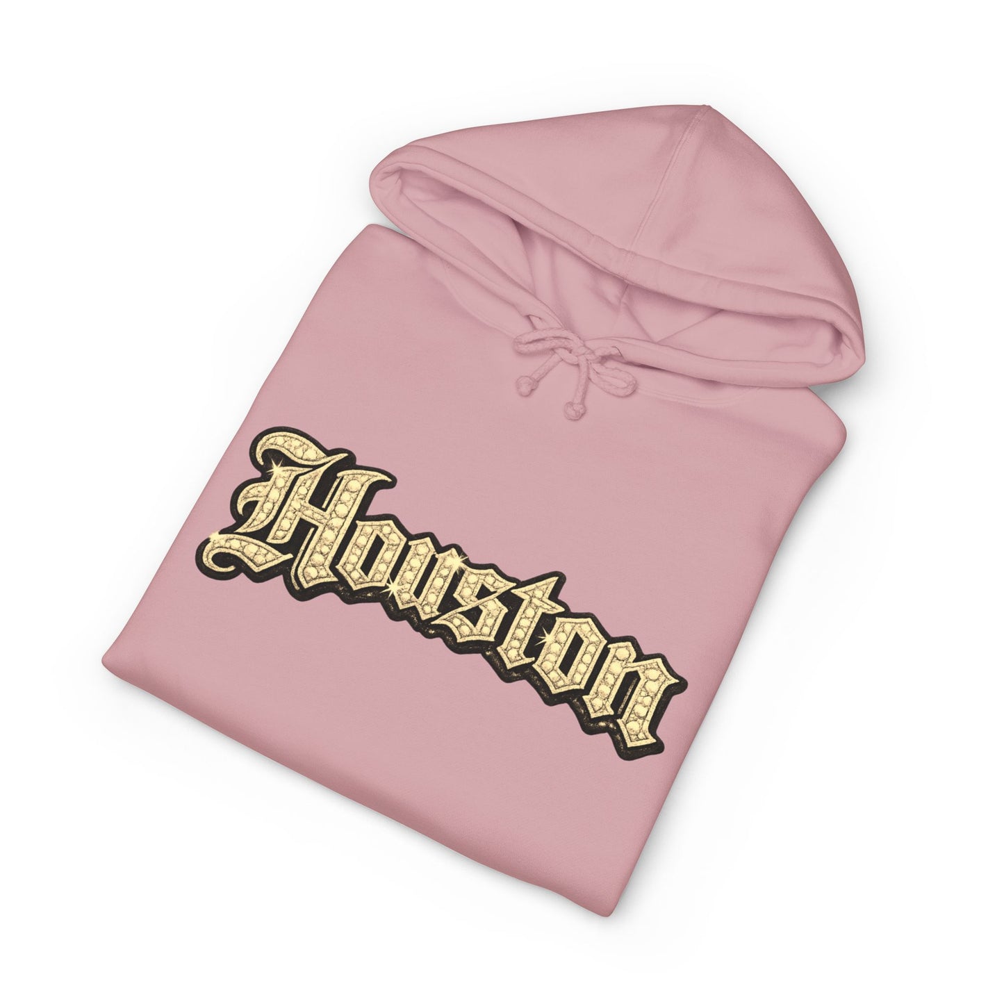 Houston Golden Bling Script Hoodie