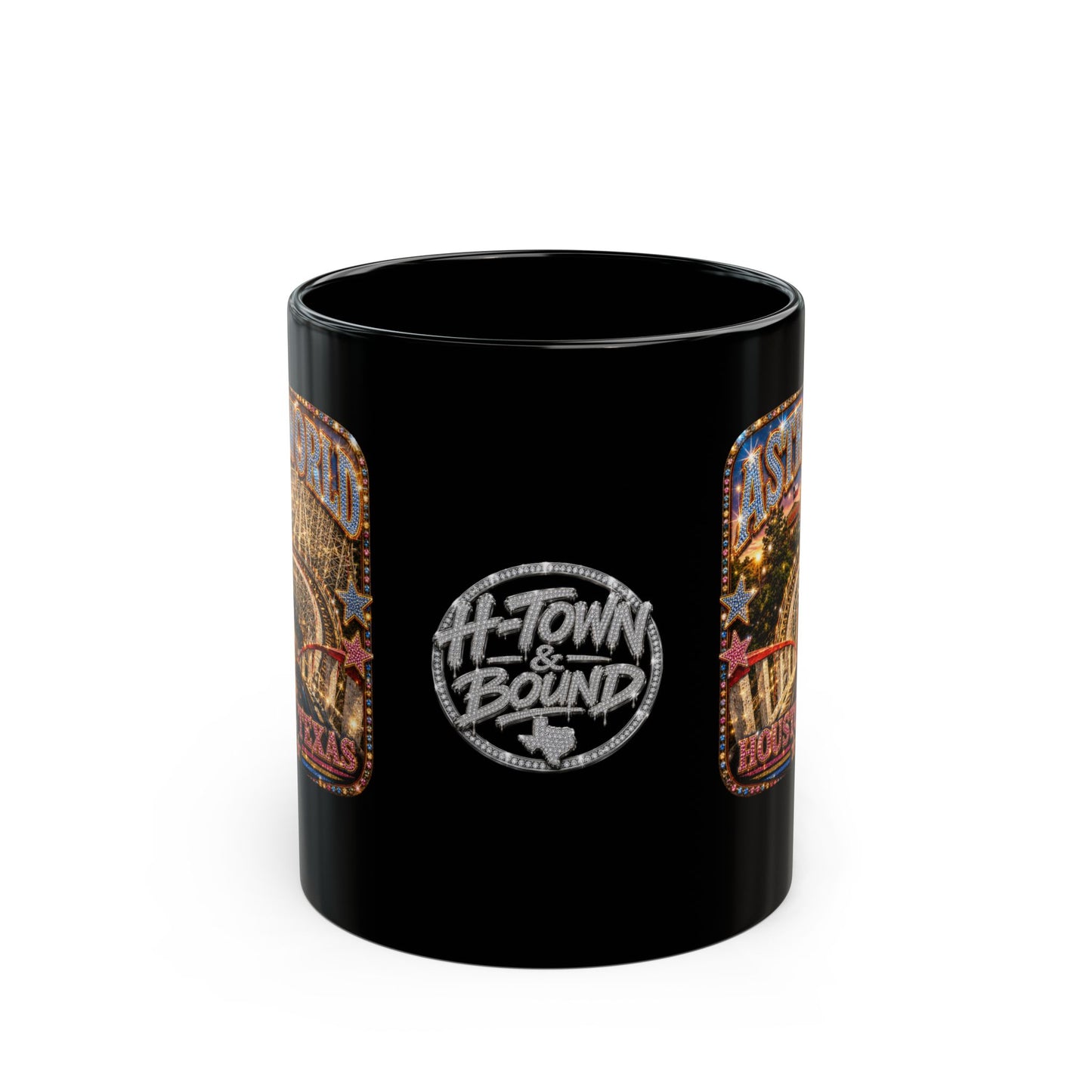 Houston Nostalgia Astroworld Black 11oz Mug