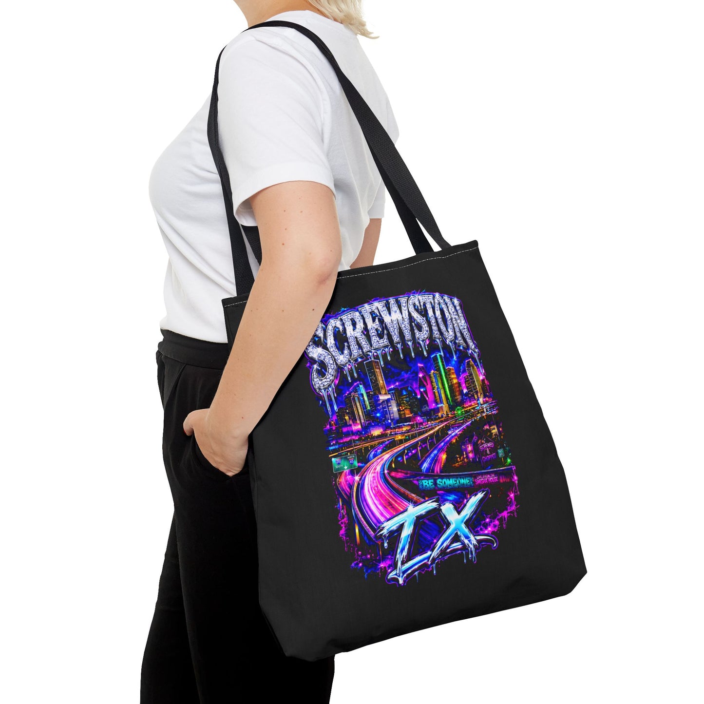Screwston Texas Graffiti Houston Skyline Graphic Houston Skyline