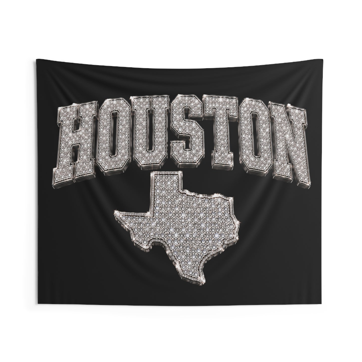 Iced Logo Houston Texas Wall Tapestry