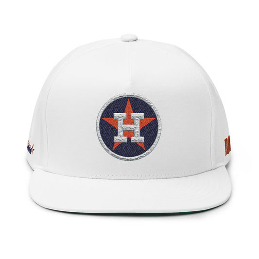 CUSTOM Houston Astros Embroidered Flat Bill Cap