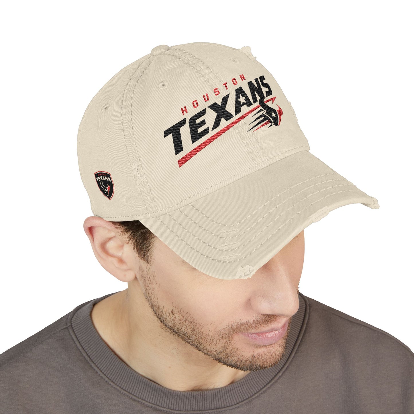 Vintage Texans Distressed Embroidered Cap