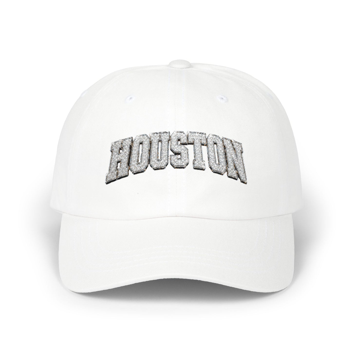 Houston (silver) Embroidered Baseball Hat