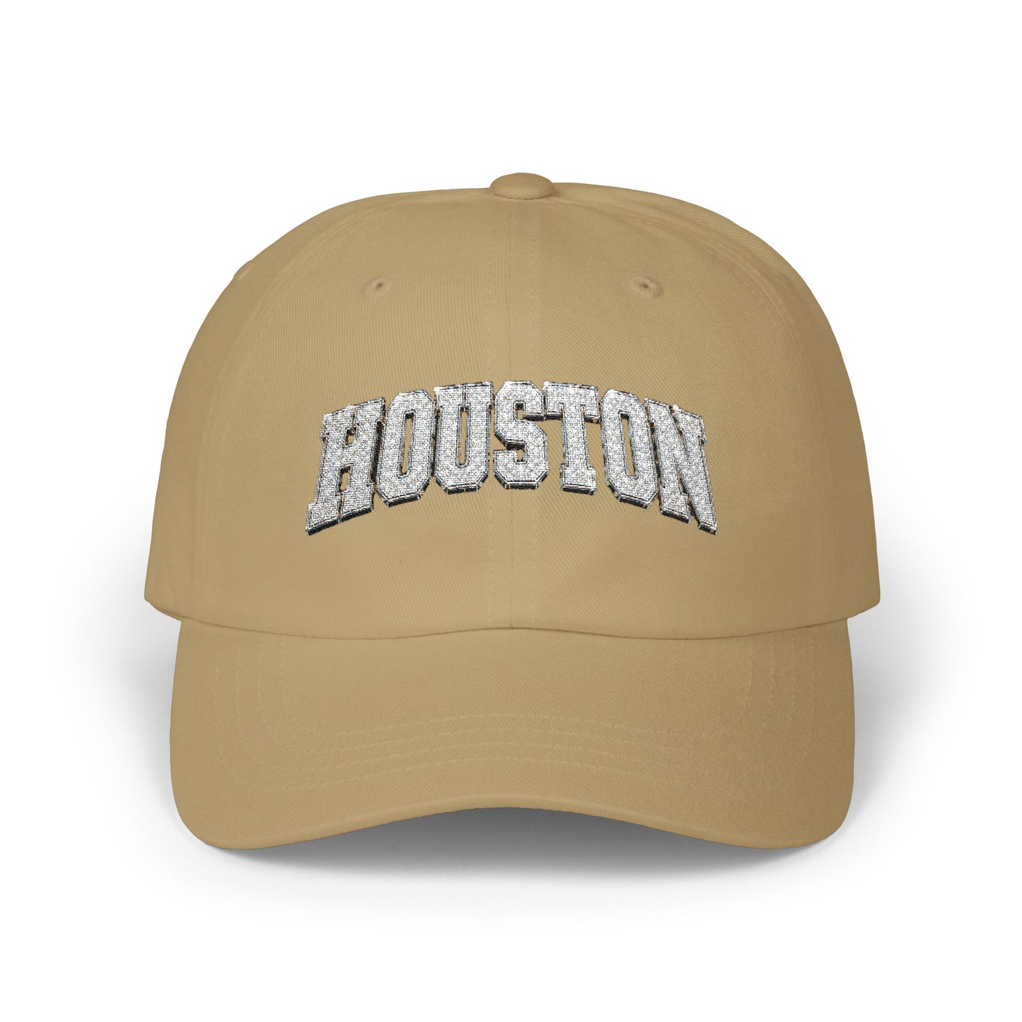 Houston (silver) Embroidered Baseball Hat