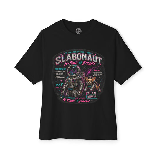 ROCKY & SLABONAUT Introduction Patch [DROP 001] Oversized Boxy Graphic Tee