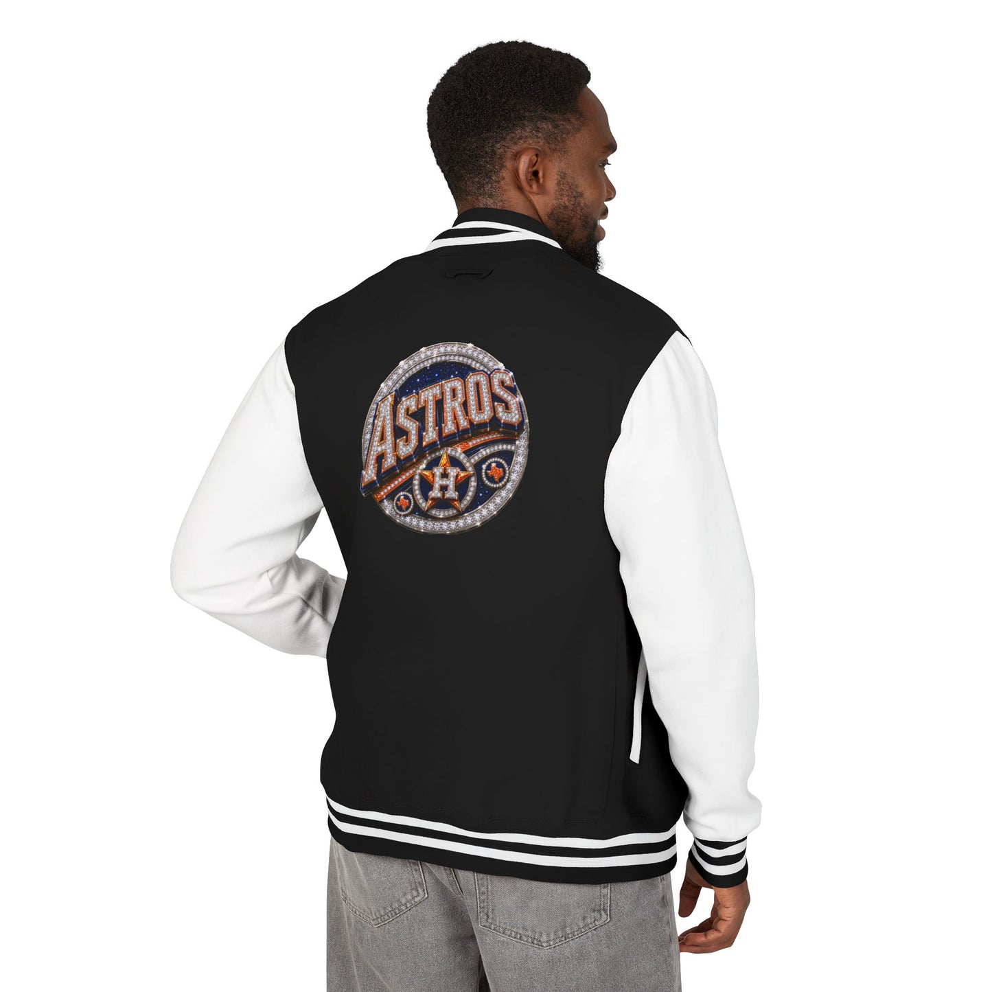 Astros Retro Iced Logo Letterman Jacket
