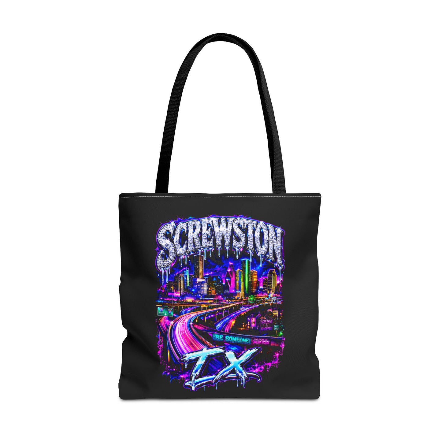 Screwston Texas Graffiti Houston Skyline Graphic Houston Skyline