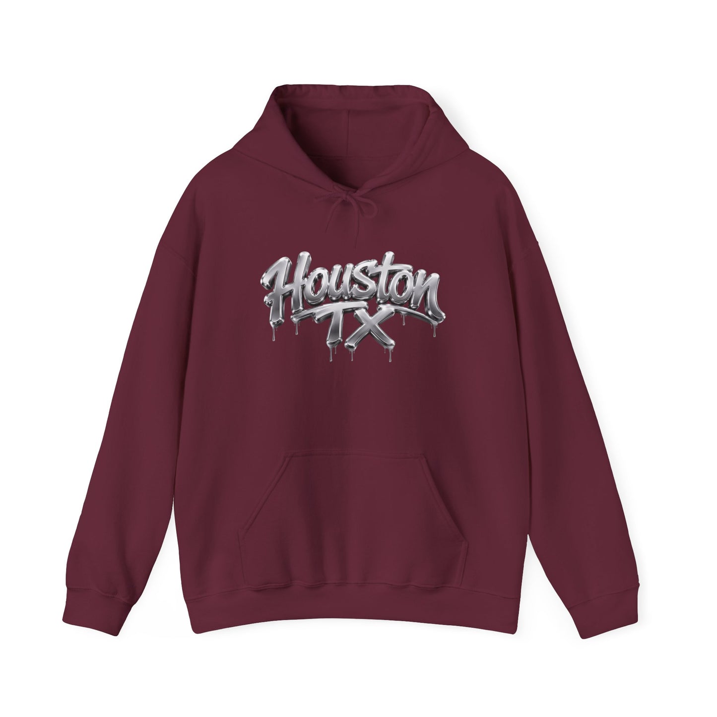 Houston TX Silver Graffiti Hoodie
