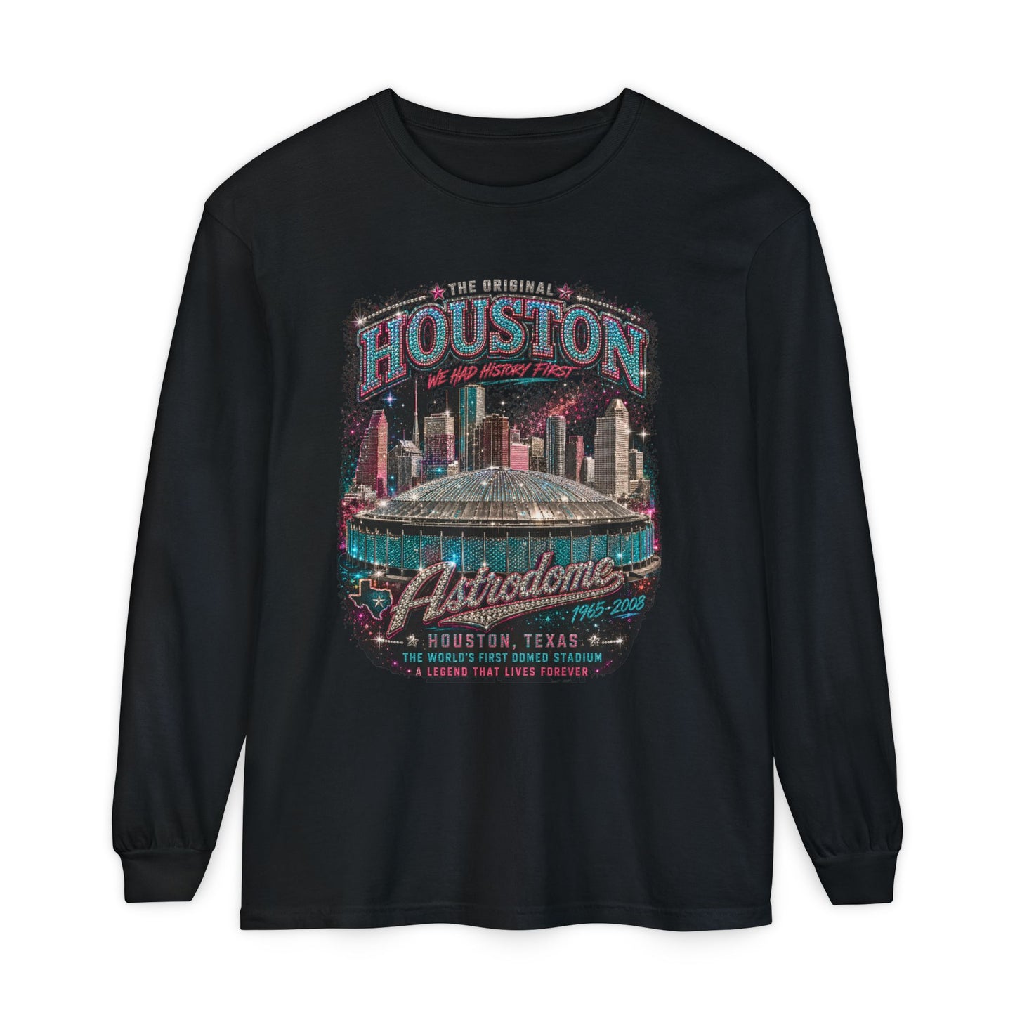 Houston Nostalgia Astrodome Long Sleeve Tee