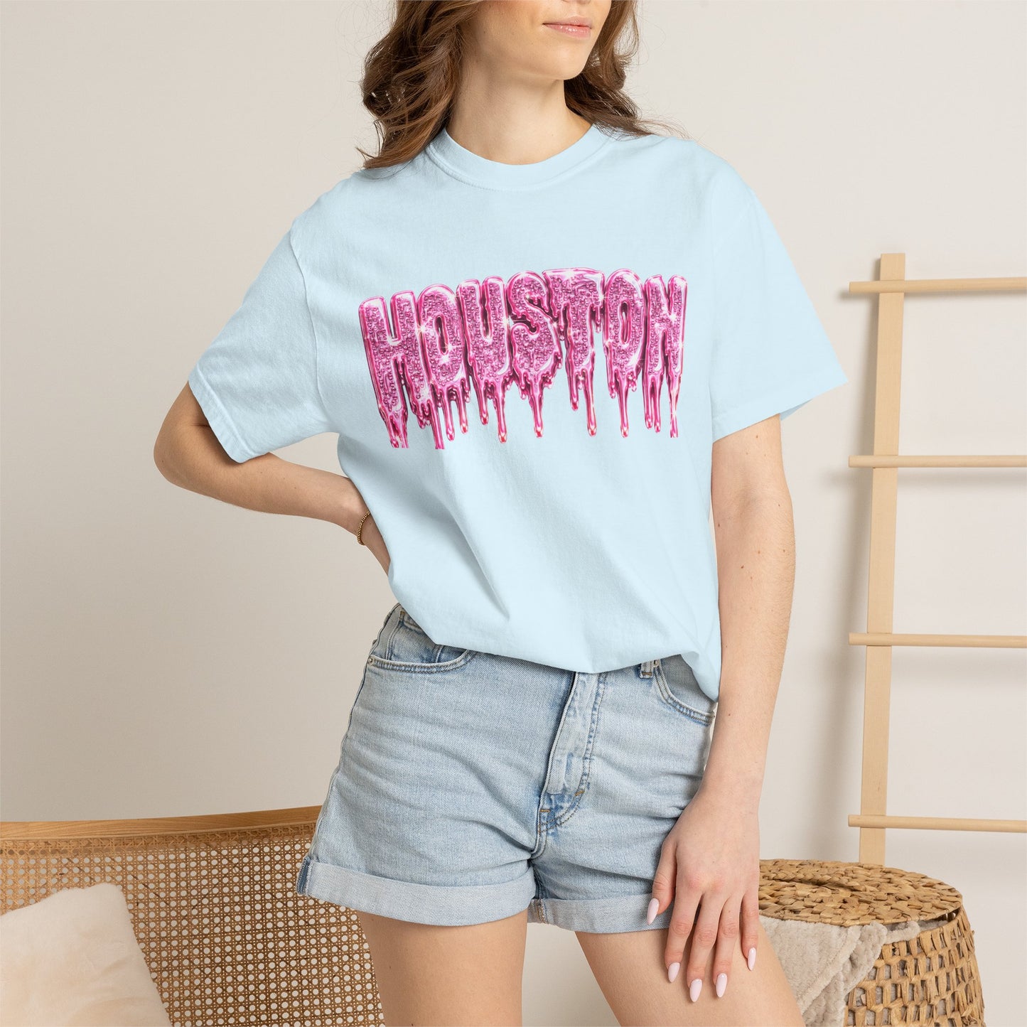 Houston Glitter Drip Graphic Tee