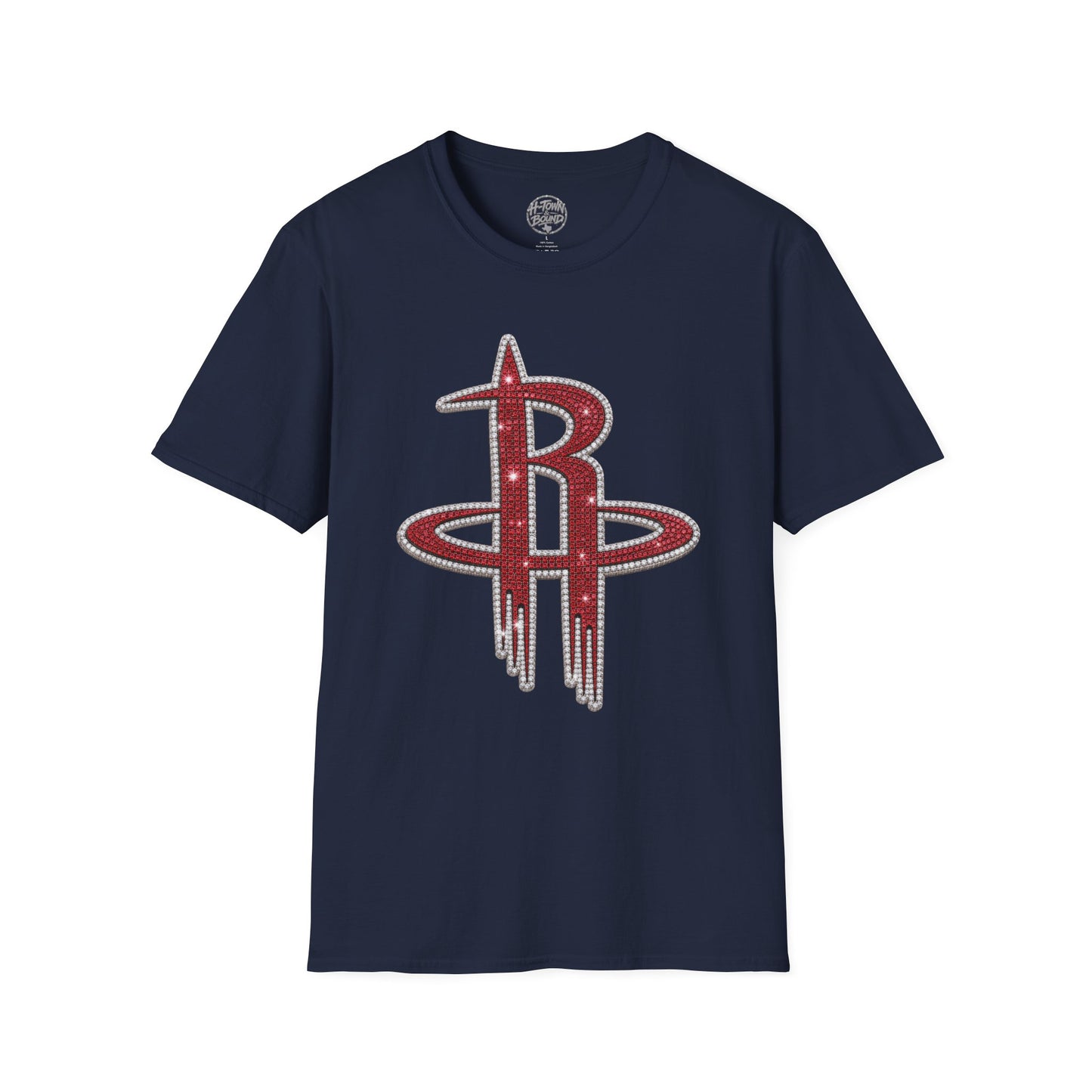 Iced Houston Rockets Double-Sided Logo Tee