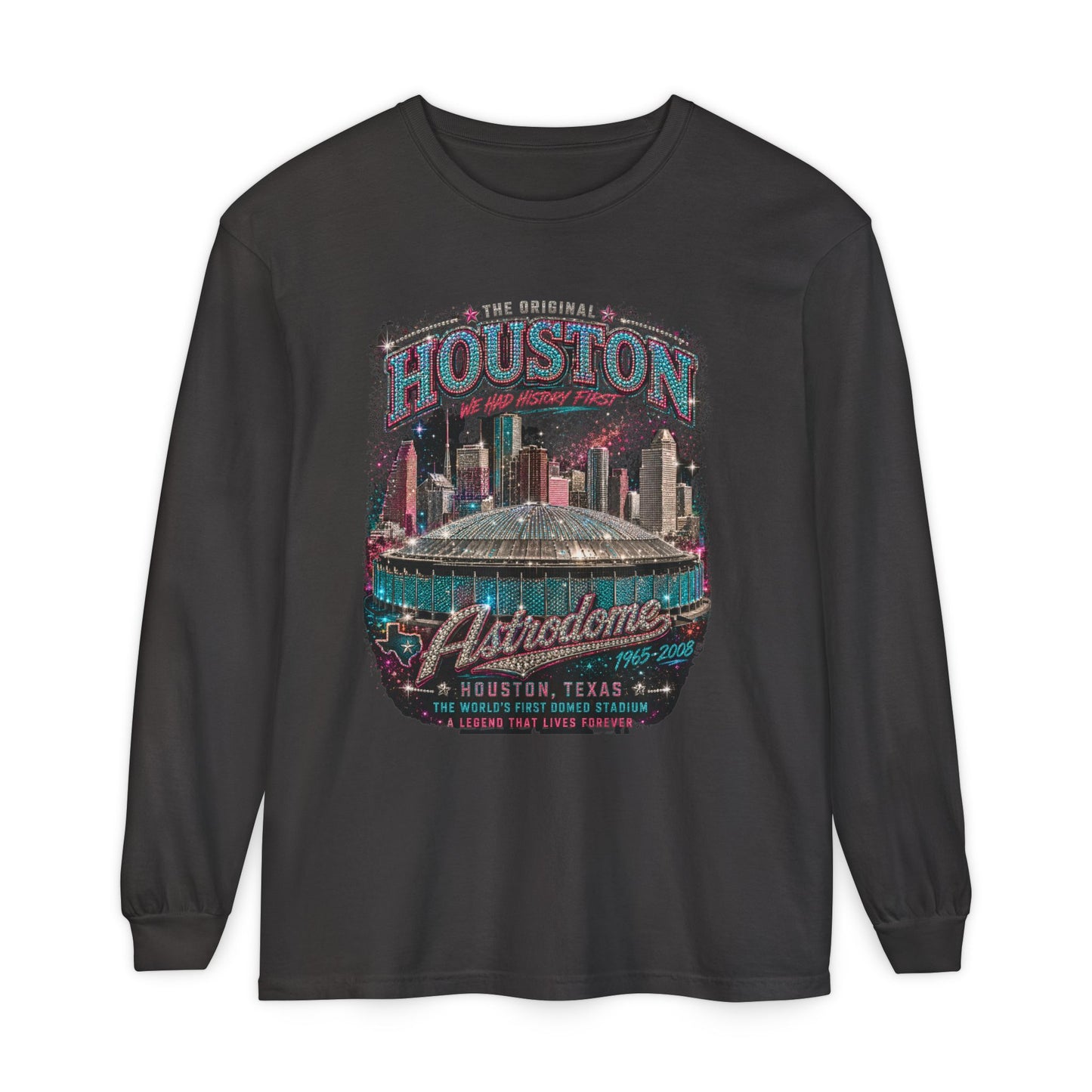 Houston Nostalgia Astrodome Long Sleeve Tee