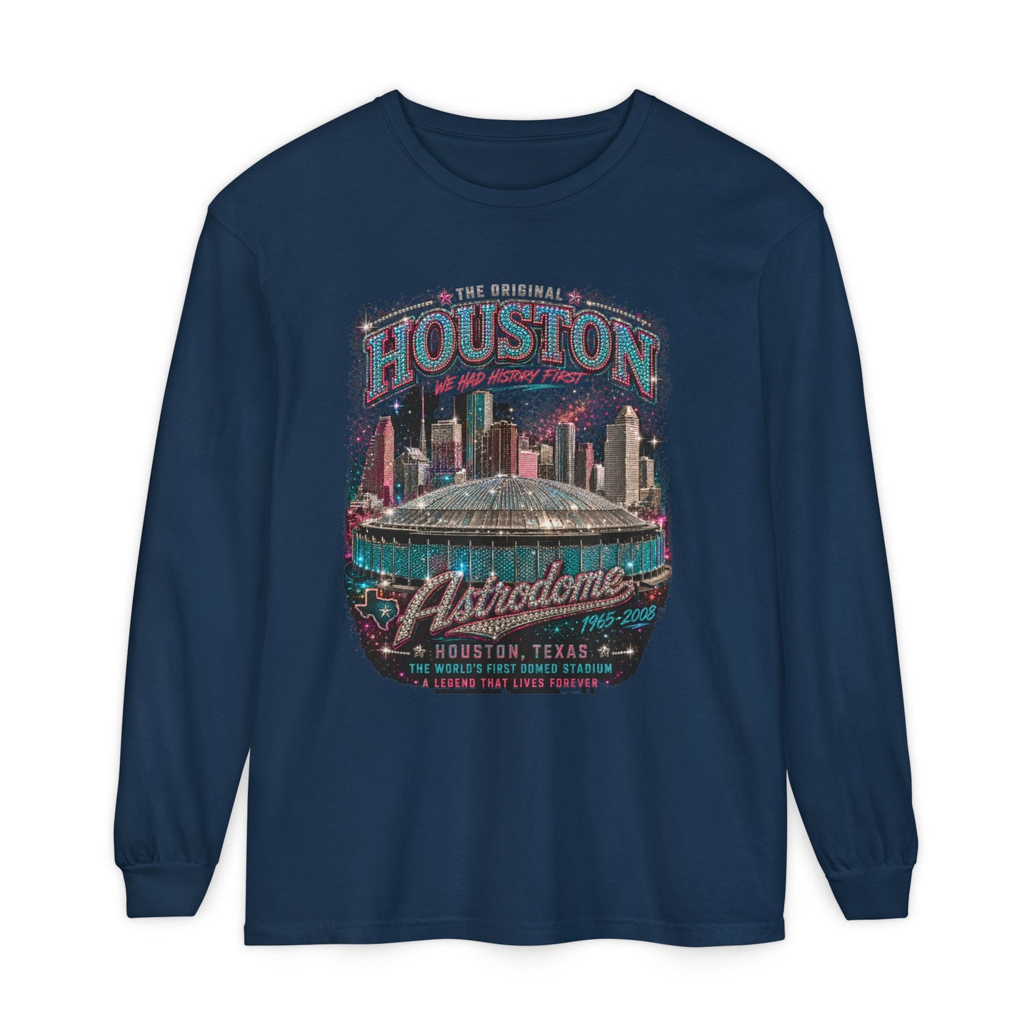 Houston Nostalgia Astrodome Long Sleeve Tee