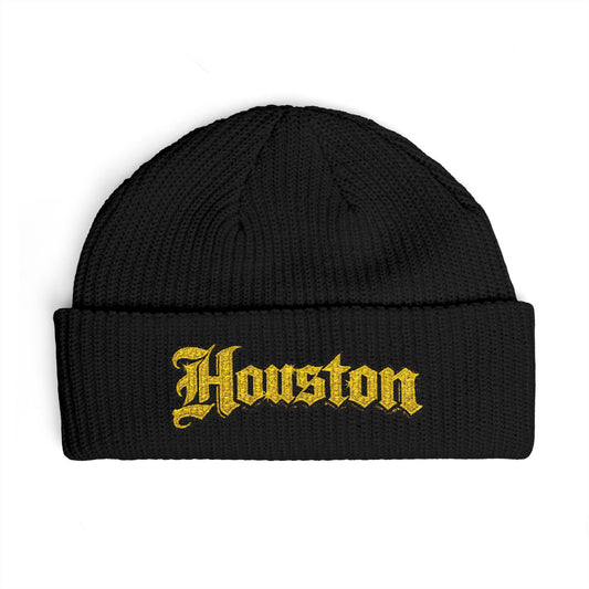Houston Cuff Beanie-Golden Old English