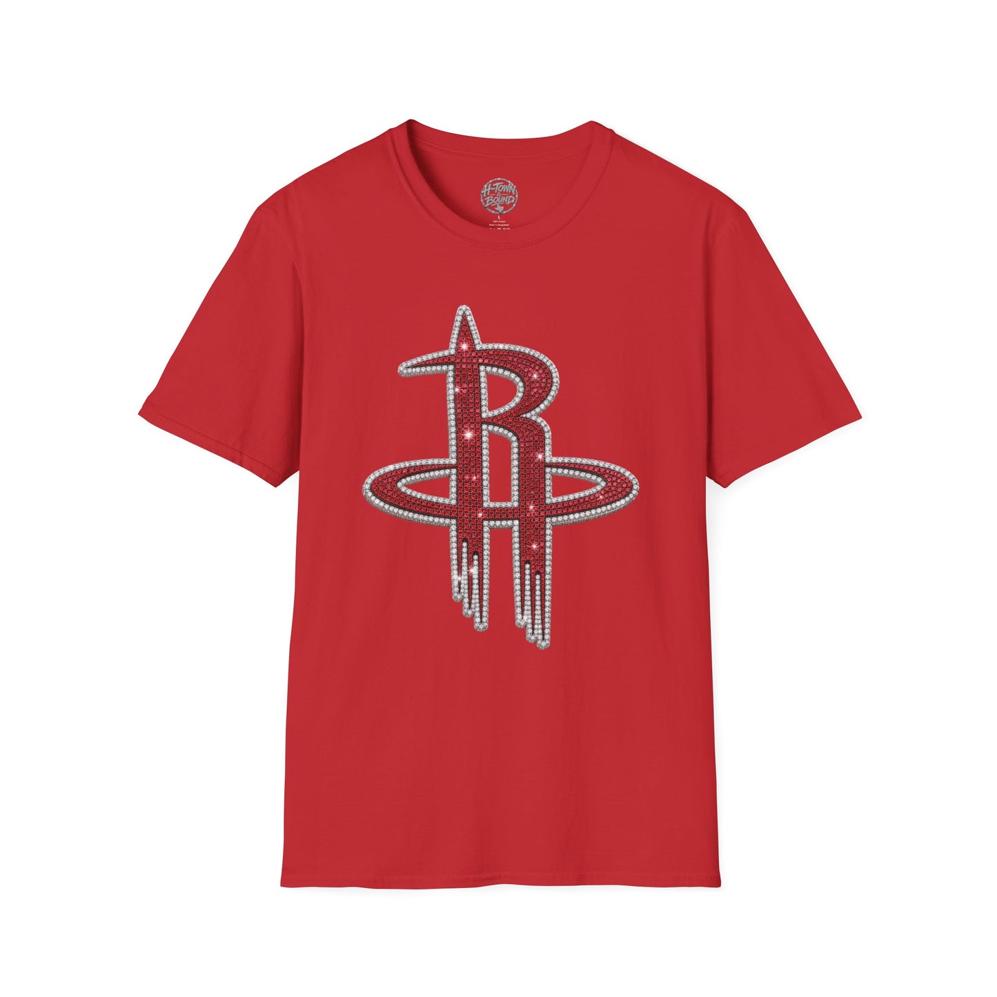 Iced Houston Rockets Double-Sided Logo Tee