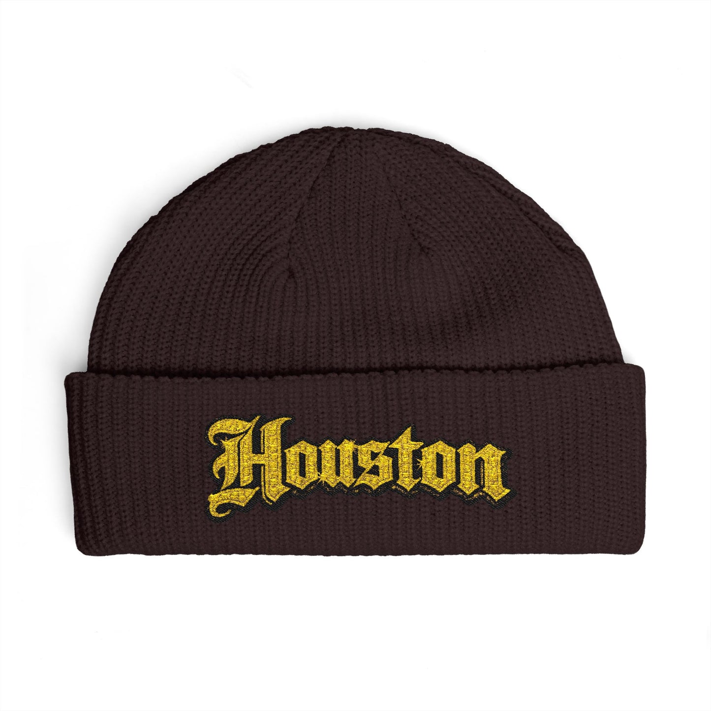 Houston Cuff Beanie-Golden Old English
