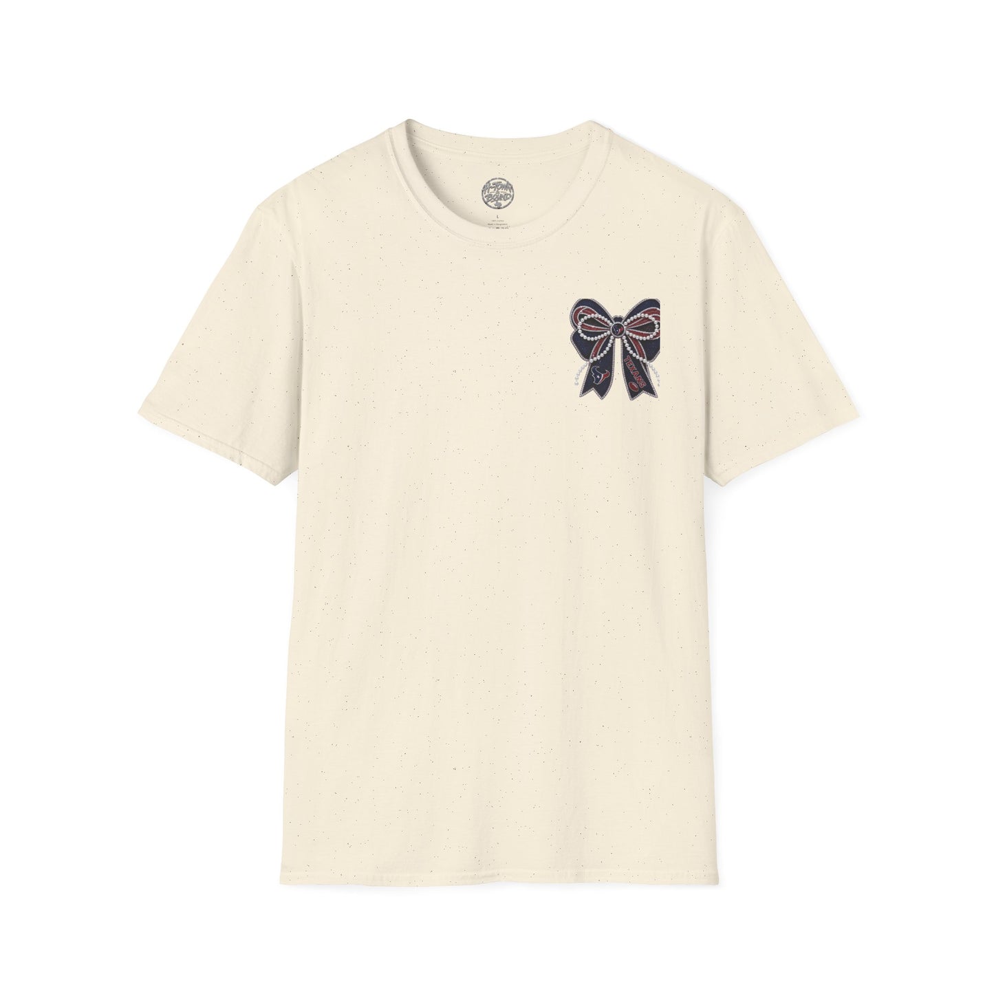Houston Texans Double Sided Bow Design Graphic Tee