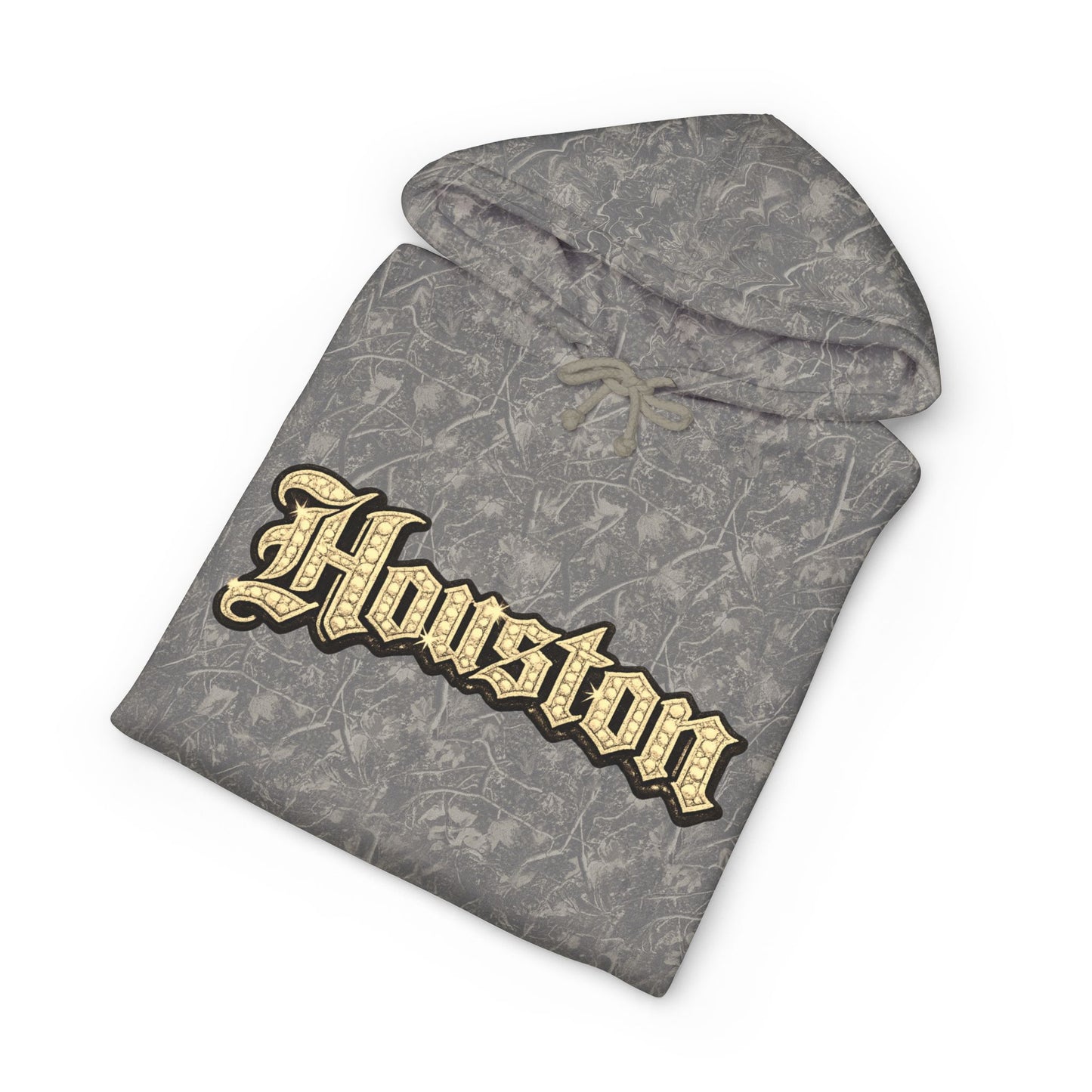 Houston Golden Bling Script Hoodie