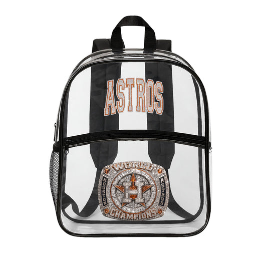 Clear Astros Championship Stadium Backpack