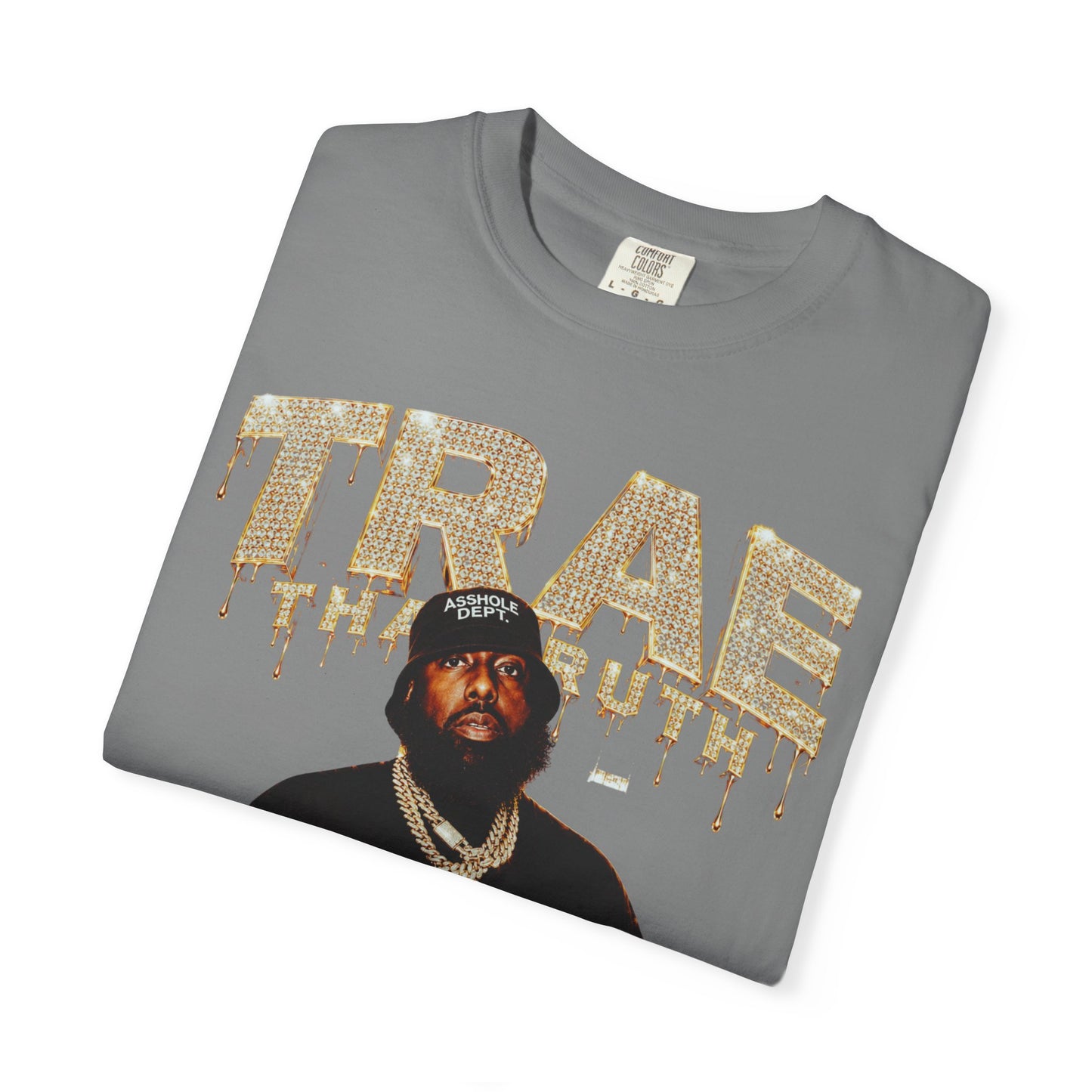 Houston Rapper Graphic Tee- Golden Ice Drip