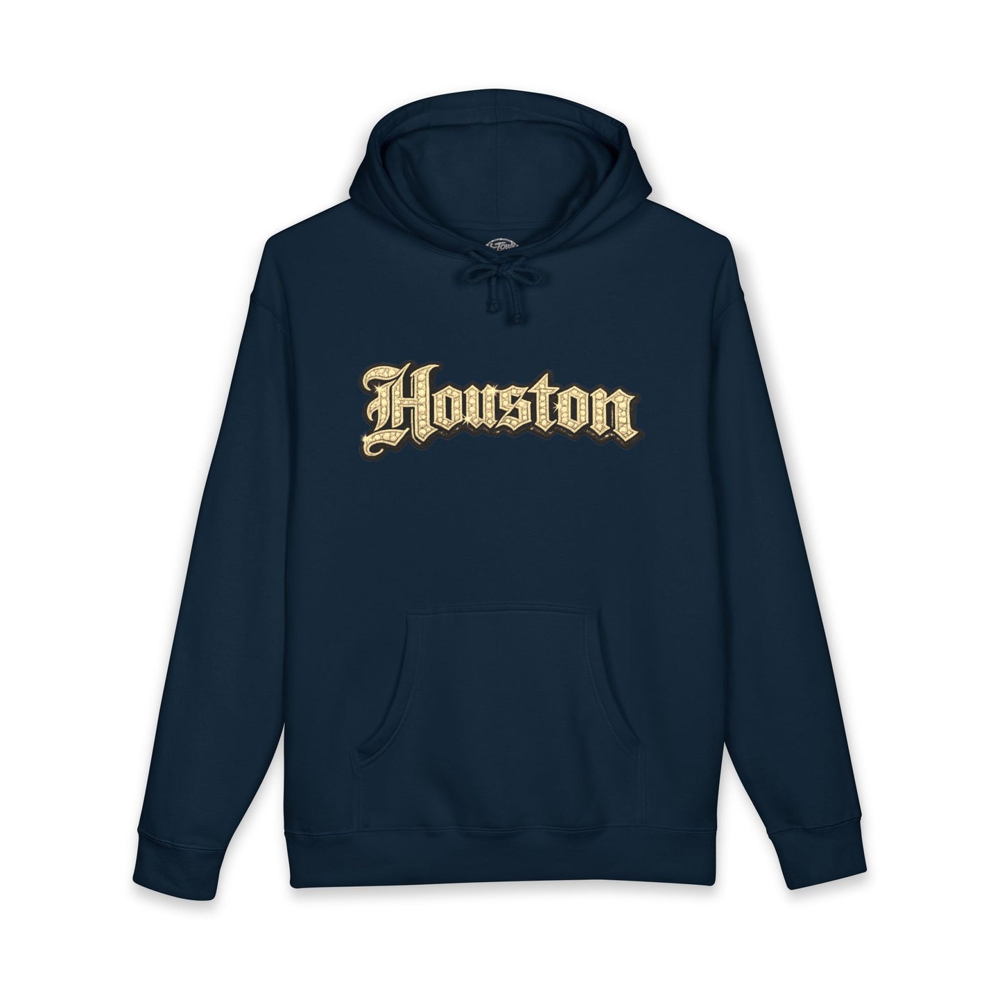 Houston Golden Bling Script Hoodie