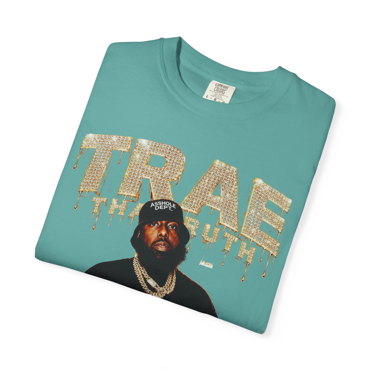 Houston Rapper Graphic Tee- Golden Ice Drip