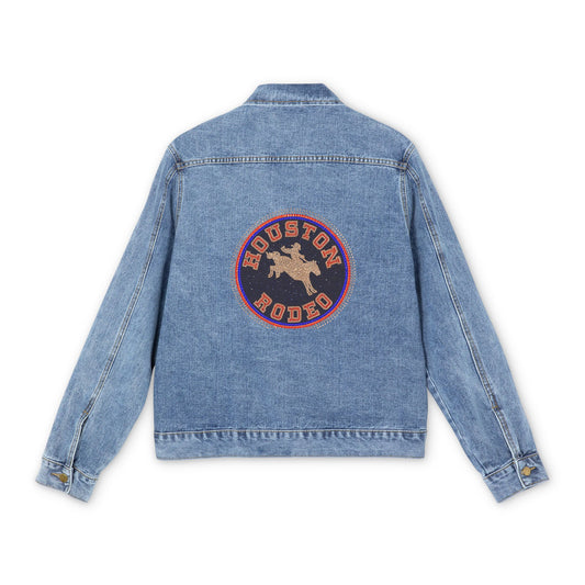 HLSR Houston Rodeo Denim Jacket Bling Back Patch