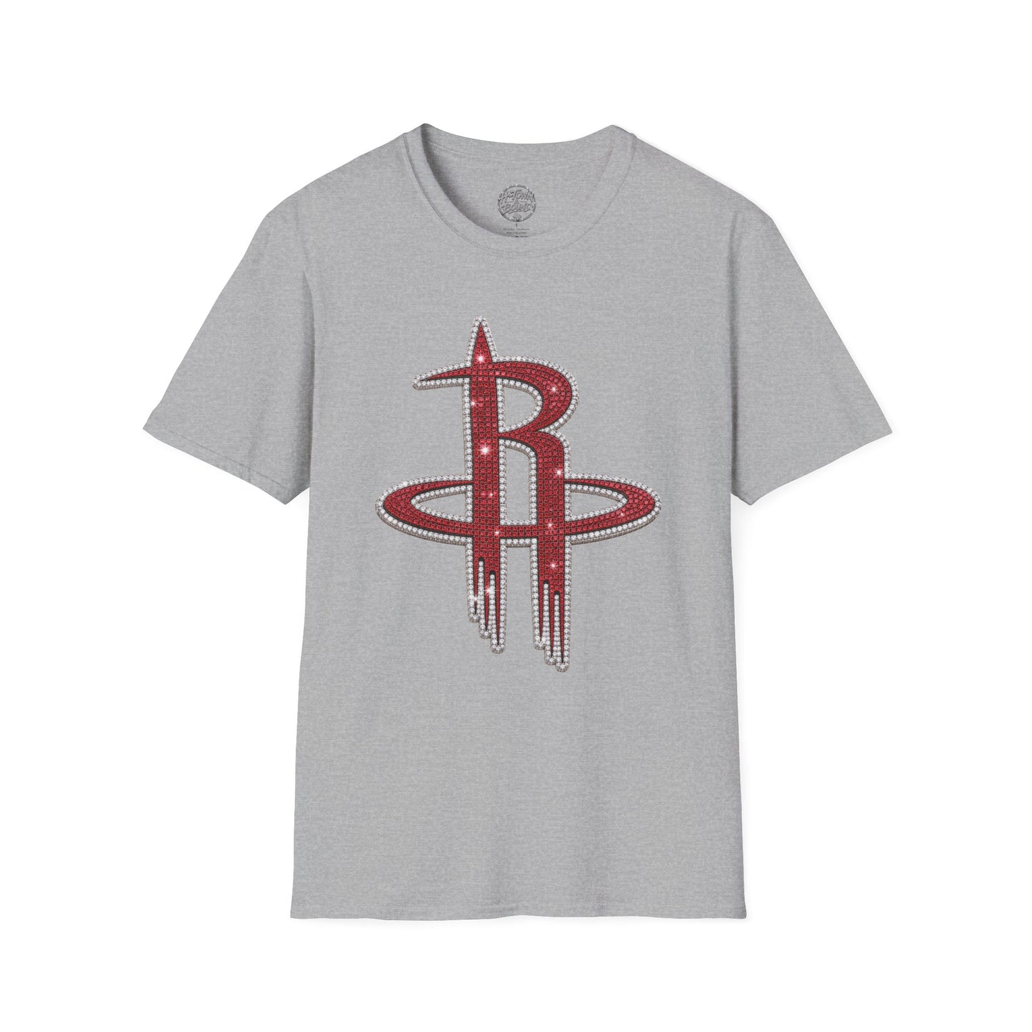 Iced Houston Rockets Double-Sided Logo Tee