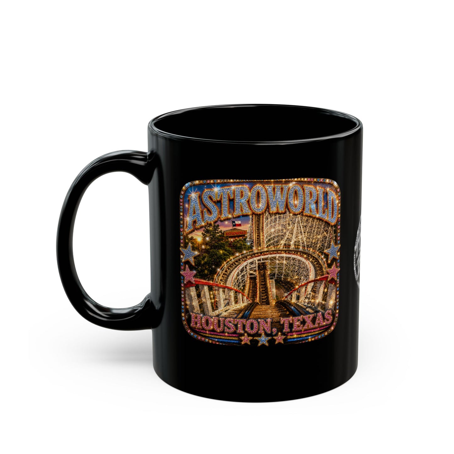 Houston Nostalgia Astroworld Black 11oz Mug