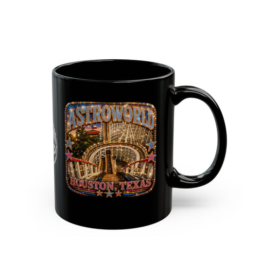 Houston Nostalgia Astroworld Black 11oz Mug