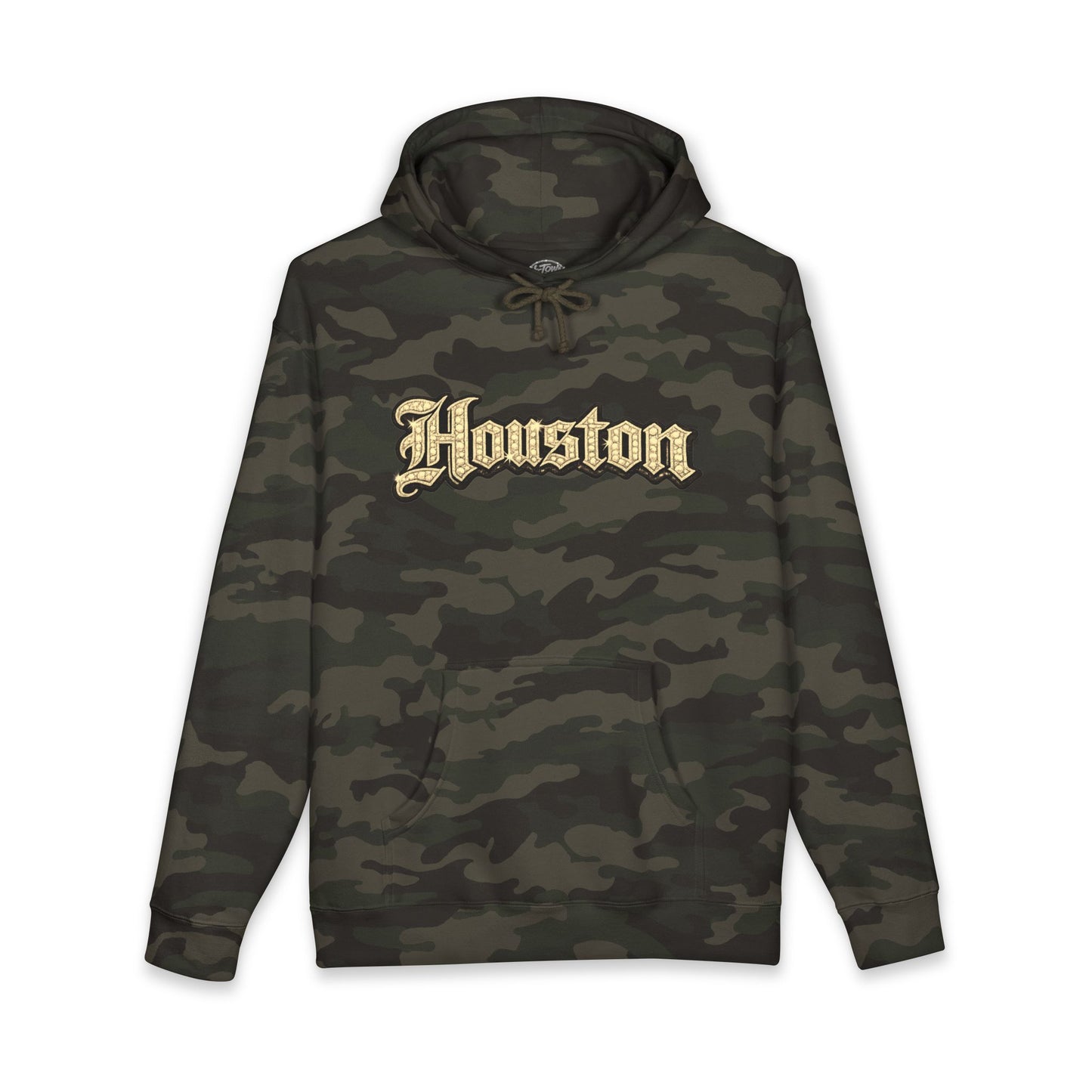 Houston Golden Bling Script Hoodie