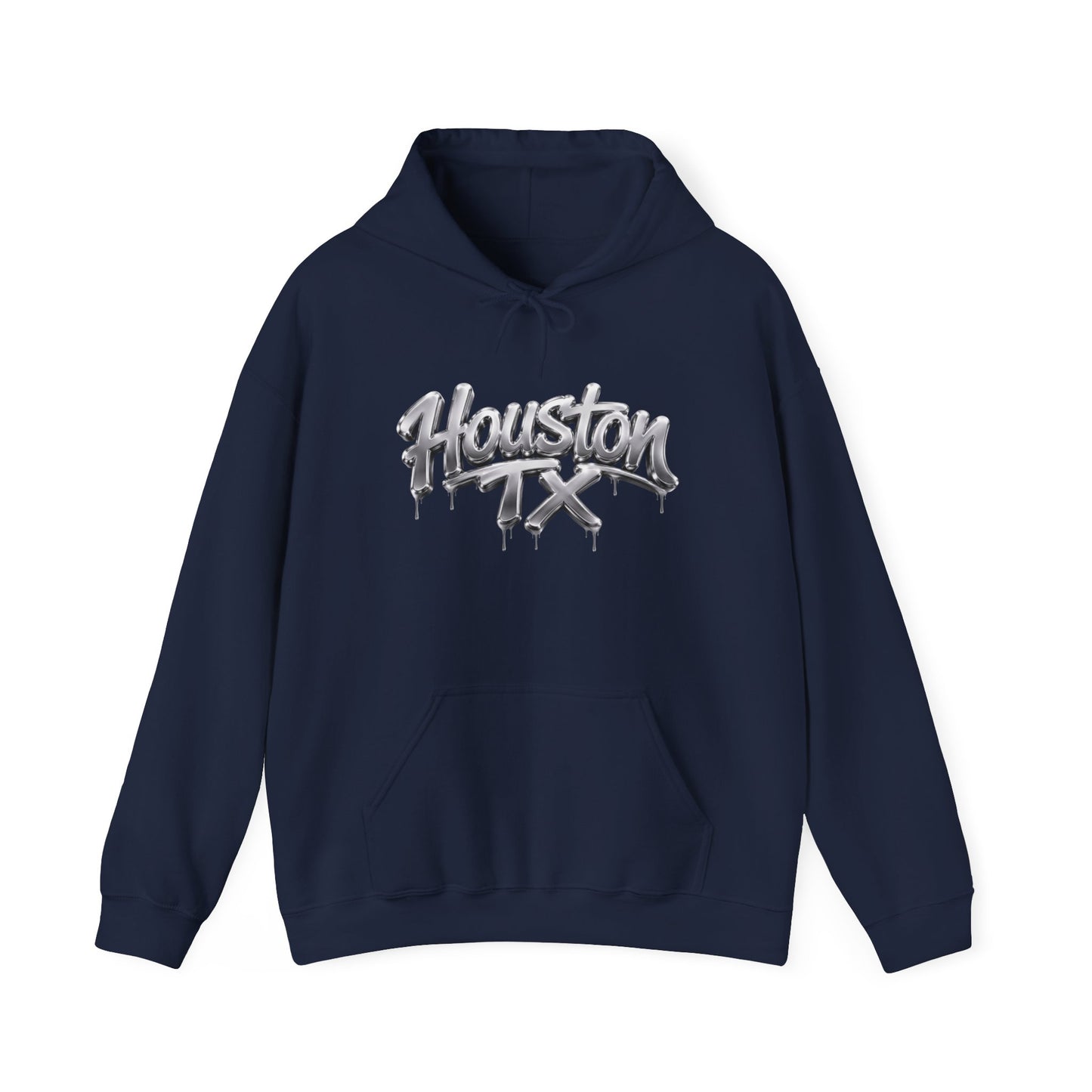 Houston TX Silver Graffiti Hoodie