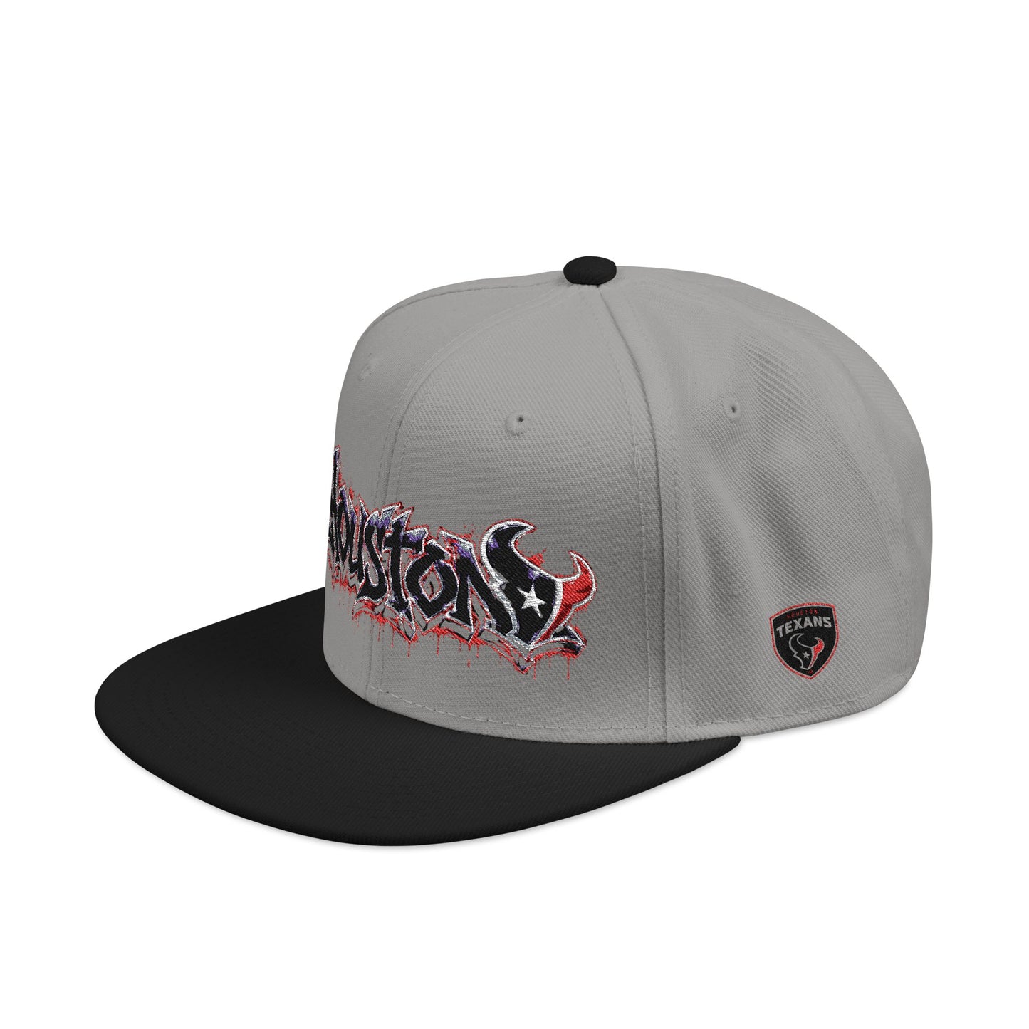 Houston Texans Graffiti Snapback Hat (Embroidered)
