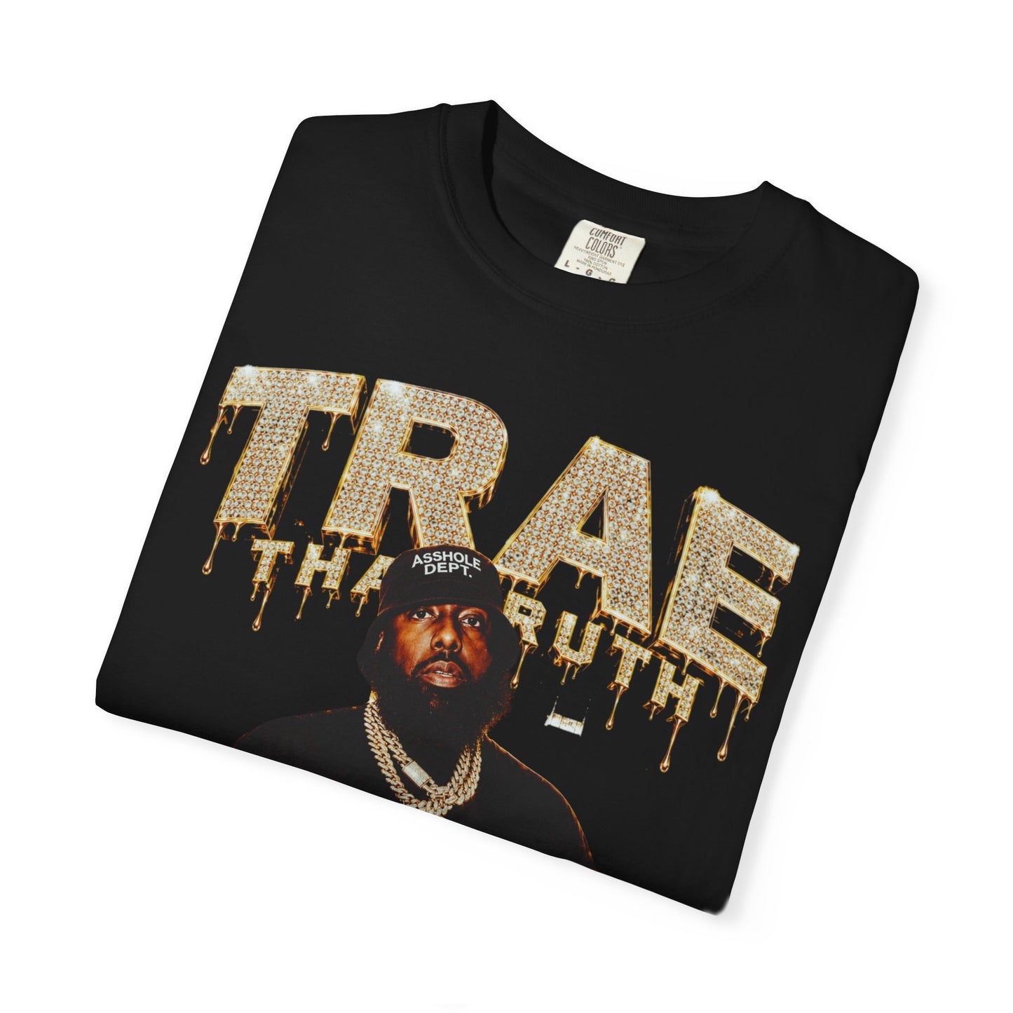 Houston Rapper Graphic Tee- Golden Ice Drip