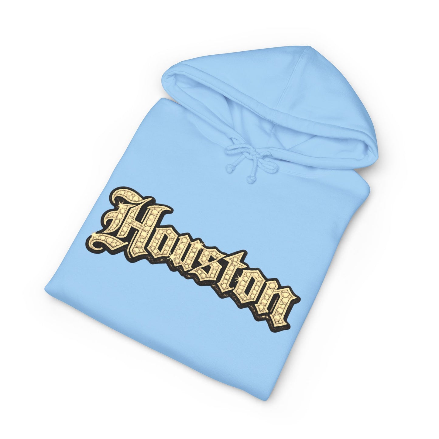 Houston Golden Bling Script Hoodie